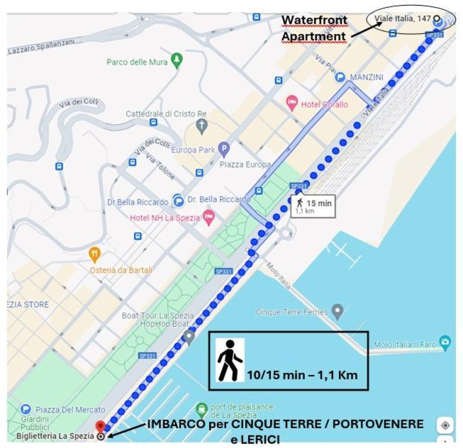 Waterfront Apartment Специя Екстериор снимка